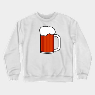 Beer Mug | Amber Brown & Black Stroke Crewneck Sweatshirt